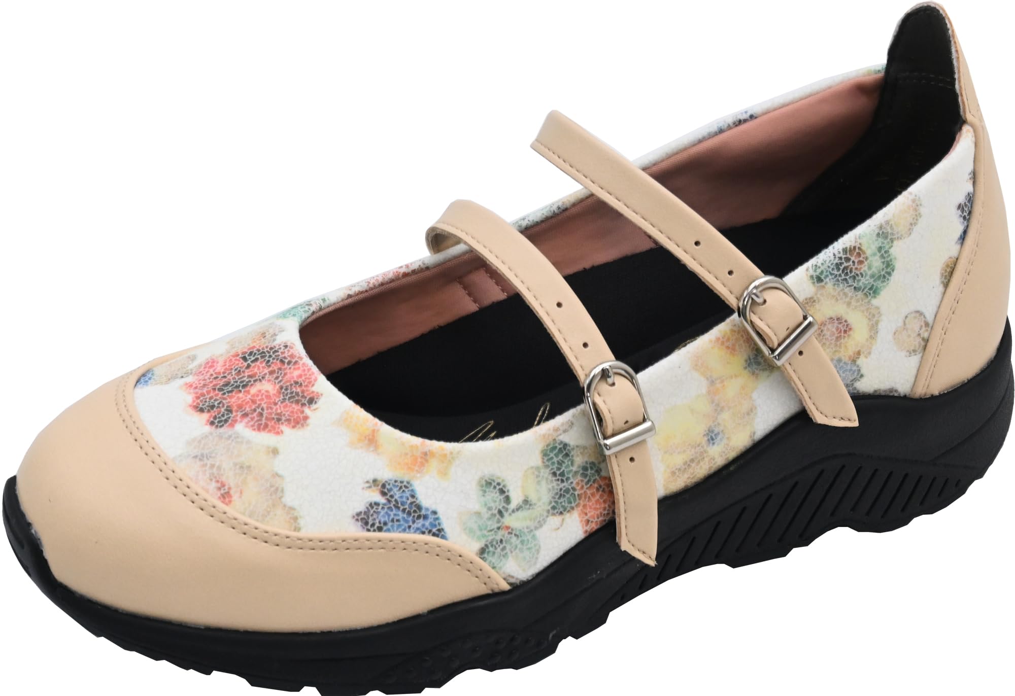 

[Ёсукэ] Туфли на толстой подошве с двойным ремешком