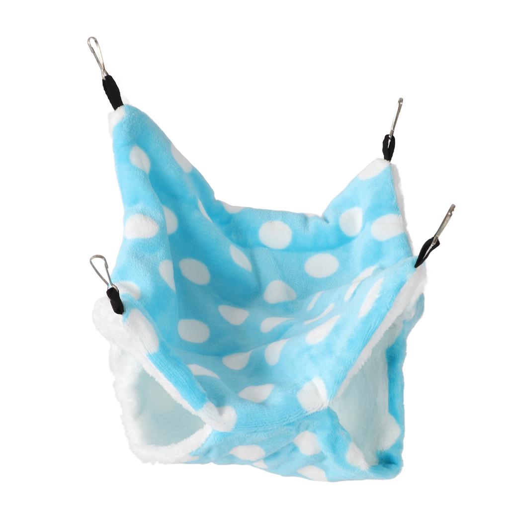 3 Lagen Kleintier Hängematte Sicher Weich Plüsch Warm Hängende Eichhörnchen Schlafsäcke für Hamster Frettchen Eichhörnchen