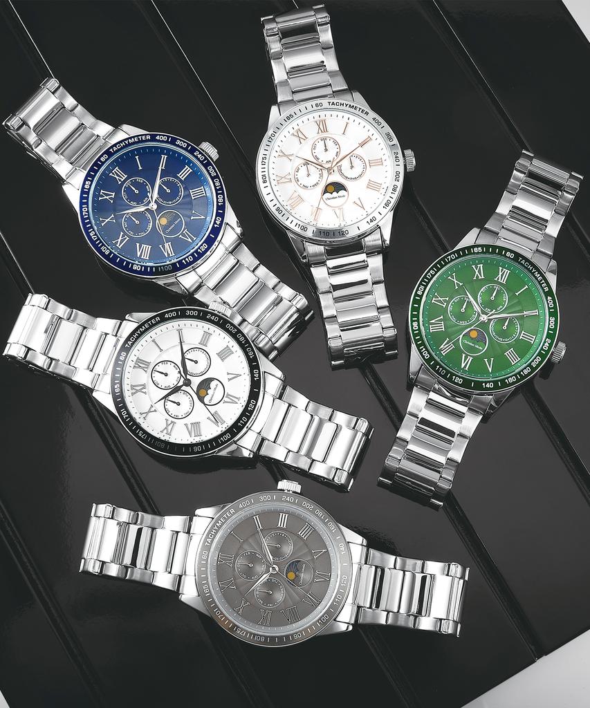 Keuliseuchyanmodeu Men'S Sun And Moon Metal Watch Cm423Gns