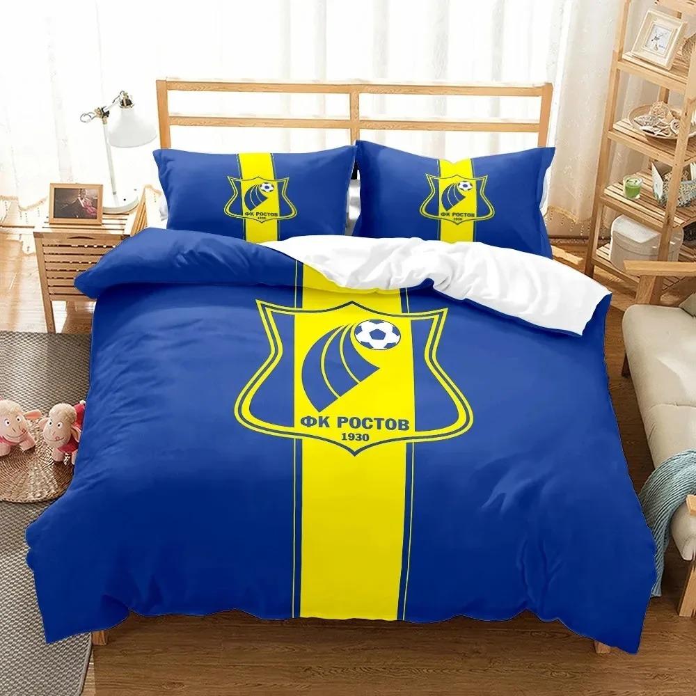 Rusion Socer Premier Beding Set Young Boys Young Girls Twin Quen Sized Dimensions Soft Duvet Cover Pilowcase Bed Young Boys Adult People Fashion Home