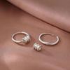 2023 Light Luxury Niche Design 925 Sterling Silver Luck Bead Stud Earrings for Women