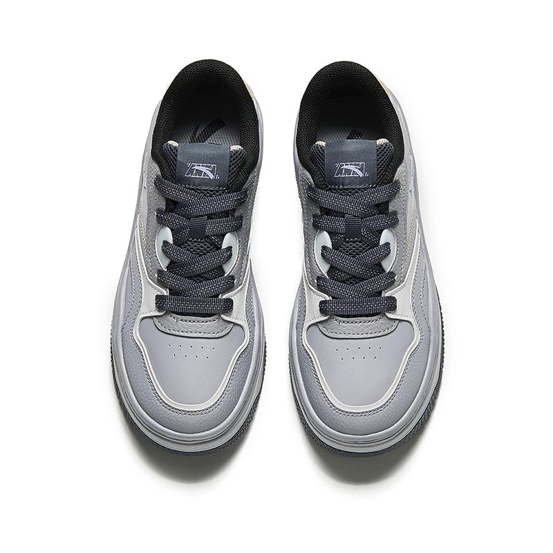 ANTA Wave Men Casual Sports Skate Shoes Light Gray Off White 922448077-4