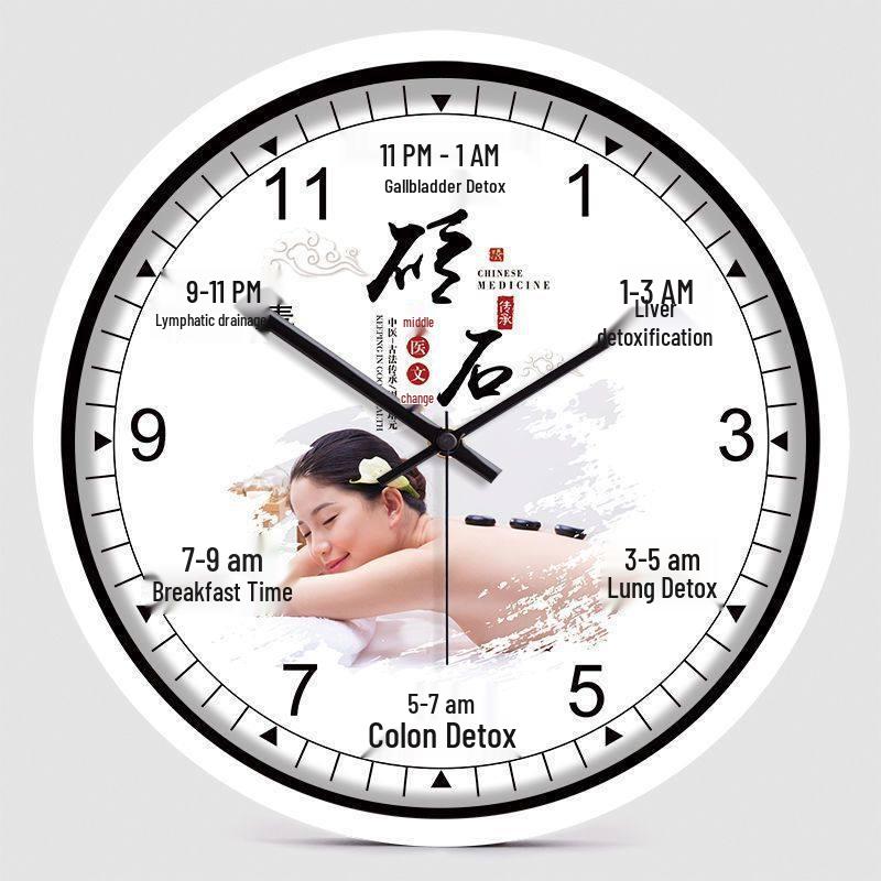 Health Club & Beauty Salon Silent Wall Clock for SPA and Therapies