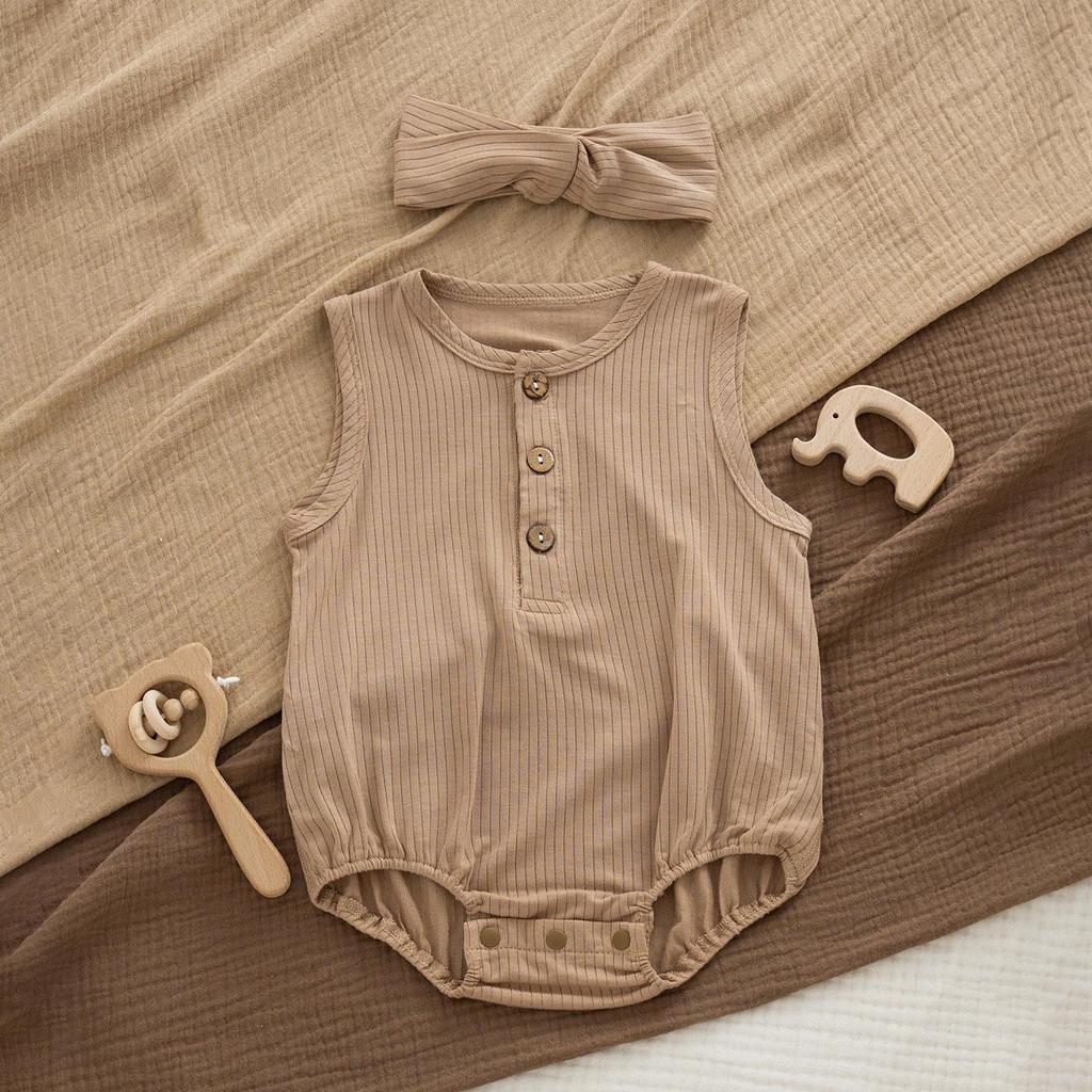 Unisex Baby Modal Short Sleeve Bodysuit & Diaper Cover