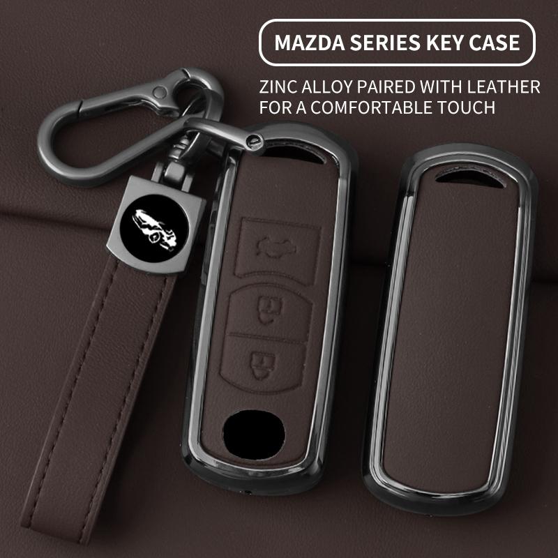 Interior Mouldings Car Zinc Alloy Key Cover Case Shell For Mazda 2 3 5 6 BL BM GJ Atenza Axela Demio CX-3 CX3 CX-5 CX5 CX7 CX-7