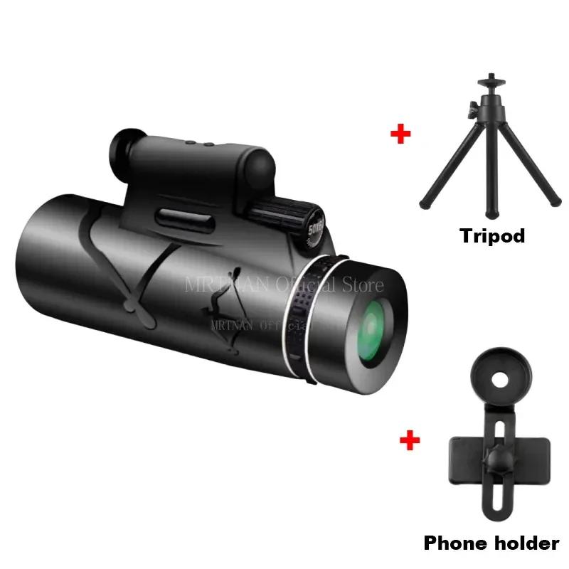 50x60 Powerful HD Zoom Bak4 Portable Powerful Binoculars Long Range Professional Telescope Monocular for Hunting