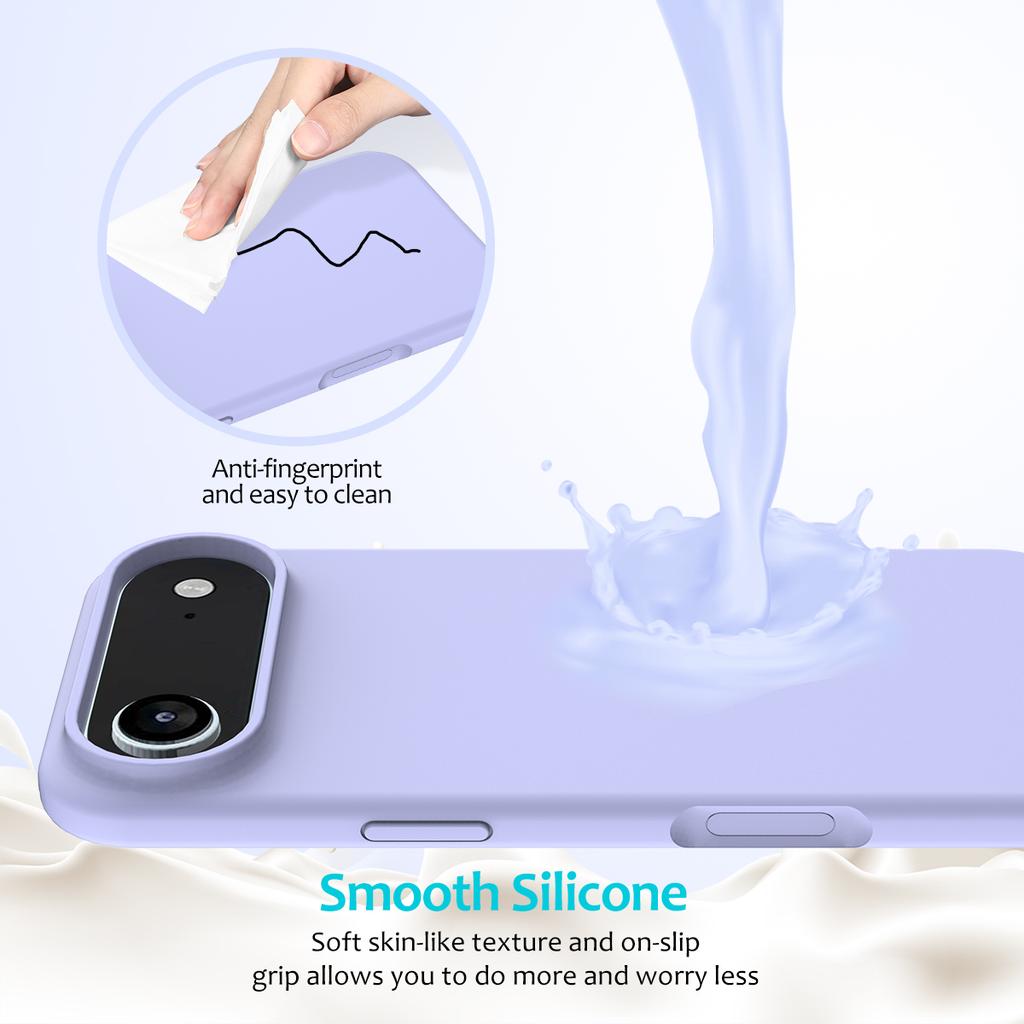 Jednoduchý tekutý silikonový kryt na telefon pro IPhone 17 Air 16 15 14 13 12 Pro Max 17Pro Nárazuvzdorný zadní kryt Shell Capa