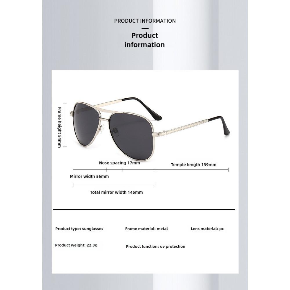 Fashion Anti-reflection Optical Pilot Sunglasses for Men Male Aviation Style UV400 Sun Glasses