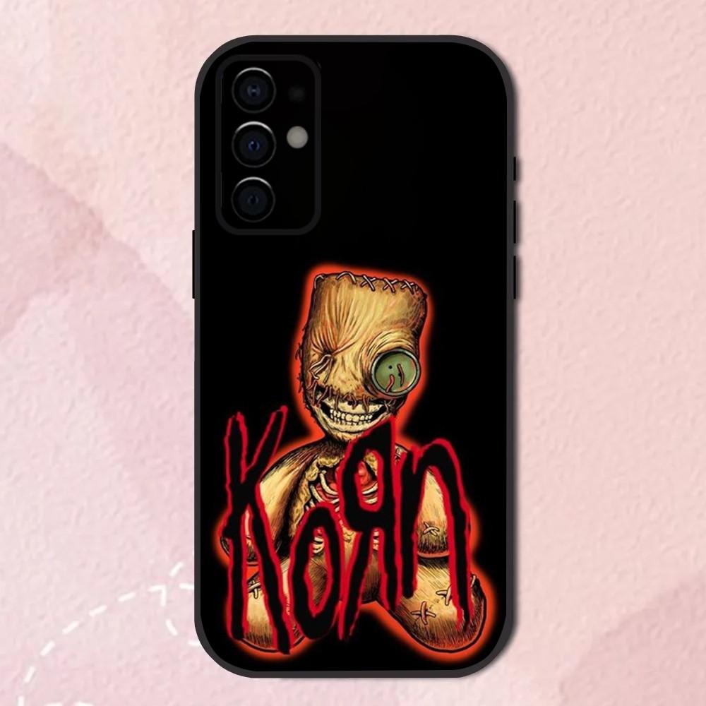 K-Korn Rockband Handyhülle Für Samsung S24,S21,S22,S23,S30,Ultra,S20,Plus,Fe,Lite,Note,10,9,5G Schwarze Weiche Hülle