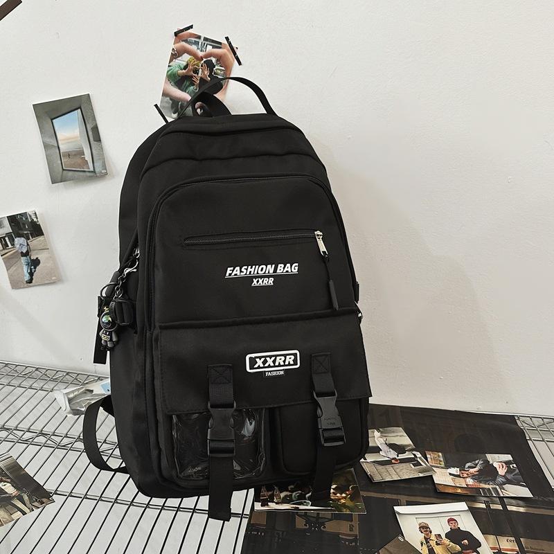 Schoolbag Male Junior High School Students High capacity Tooling Backpack Female College Students Joker Leisure Travel Computer Backpack Female.