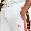 Pánské tepláky Air Jordan volného střihu s fleecovou podšívkou a potiskem, bílé BQ5664-100