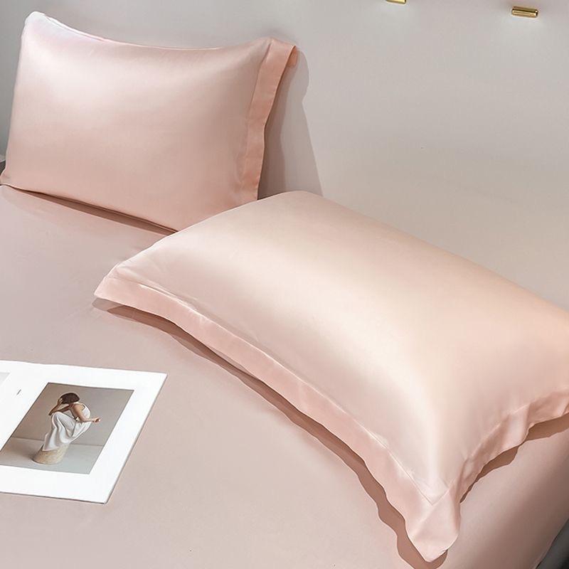 Solid color Class A 100 Tencel pillowcases Silky smooth summer cool ice silk pillowcases 48X74cm silk pillowcases