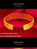 Vietnam Sand Gold Women's Open Leaf Rhombus Bracelet