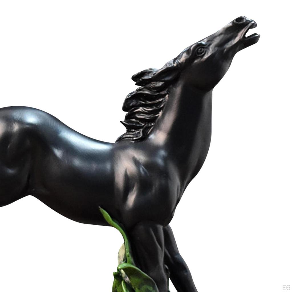 Abstract Horse Sculpture Animal Craft Artwork Resin Ornaments Figurine Collection Home