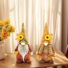Thanksgiving Gnomes Decor Maple Leaves Sunflower Gnome Doll For Festival Harvest Festival Decorations For Shelf Tiered Tray Desk