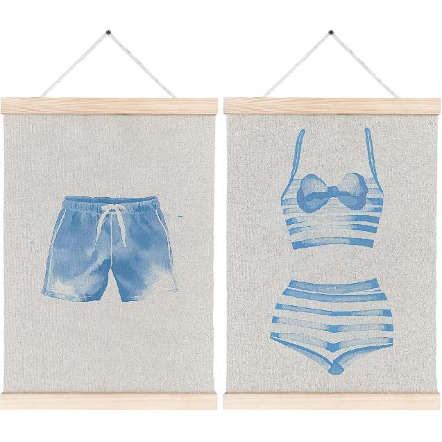 FITIE Vintage Moody Floral Dragonfly Canvas Wall Art Poster, Retro William Morris pired Cottagecore Flower Botanical Dragonfly Wall Decor Prints for