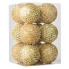 12Pcs/Set 8cm Christmas Ball Foam + Plastic Xmas Tree Decoration Holiday Hanging Ornament