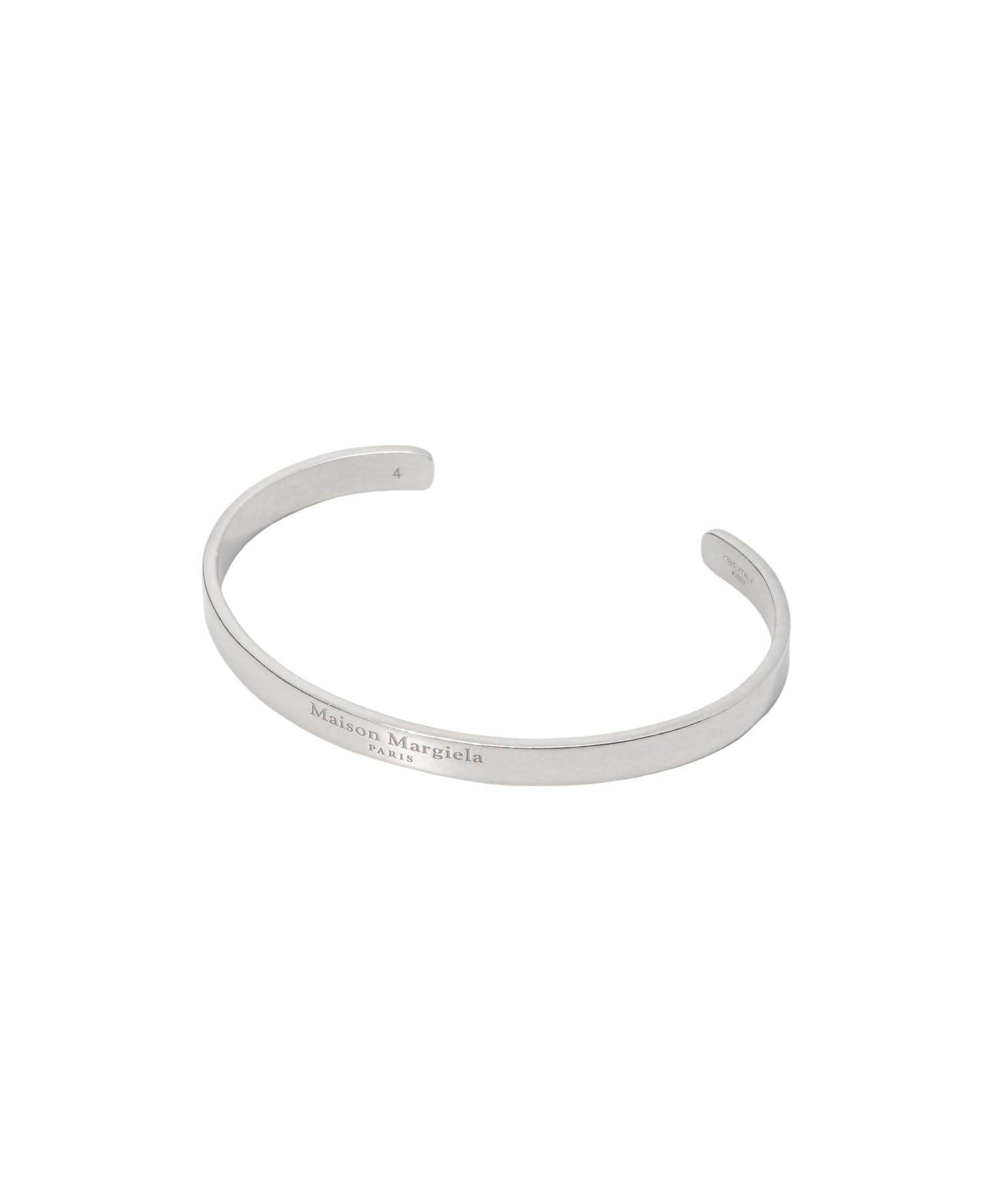 

Maison Margiela PALLADIO BURATTATO SM1UY0065 Size 3 Bangle, SV0158, Logo, Women s, [Used]