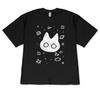 Cute T-Shirt Tops Watercolor Black Cat Graphic Kawaii Neko Print Short Sleeve Casual Tee for Women Men  Fashionable Versatile