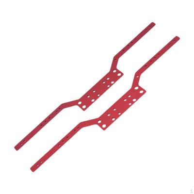 2 Pieces Aluminium Chassis Frame Rails Replacement Sturdy Upgrade Spare Parts for MN98 MN99S