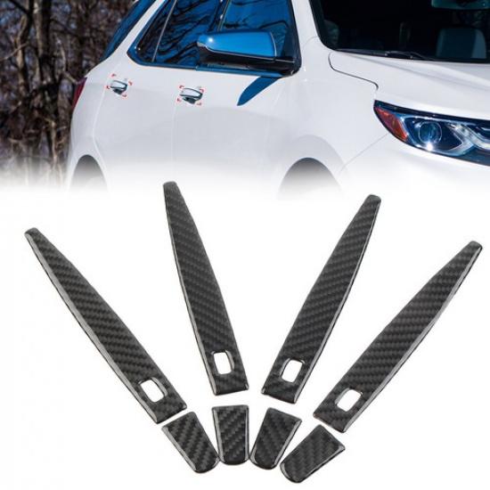 8x Outer Car Door Handle Cover Trim Black For Chevrolet Equinox 2018-
