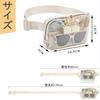 Sitengle Clear Waist TPU for the and Hot Springs Pouch, Material, Waterproof, Crossbody, Multi-Purpose, Commuting, School, Sports, Beach, (Beige)