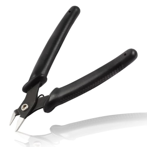 LEONTOOL 5-inch Wire Flush Cutter Micro Wire Cutter Precision Electronic Cutting Pliers with French Spring for Electronic Model Jewelry Making
