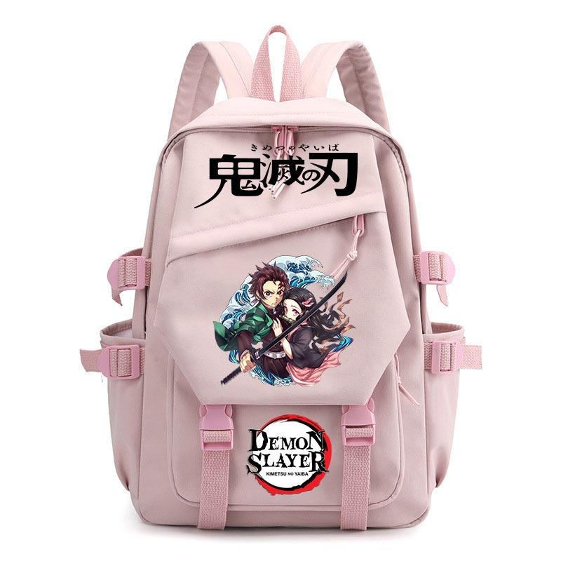 Anime Ghost Destroyer Blade School Bag Elementary School Bag Male Female Junior High School Student College Student Backpack 29*16*46cm