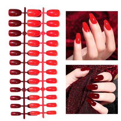 24 Stück/Blatt Künstliche Nägel, exquisite abnehmbare Nageldekoration, umweltfreundliche Nagelkunst, künstliche Tipps für Frauen