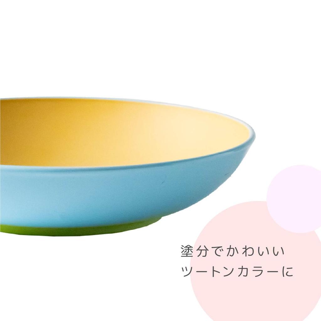 Asahi Koyo Diameter X Height 1 Made In Dishwasher Microwave Tableware Series That Can Be Used As a Set Home Children's Plate, 16.1cm 3.5cm, Blue,