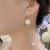 Pearl and Diamond Heart Earrings with Niche Silver Needle Studs, 2022 Trendy Design for Girls.