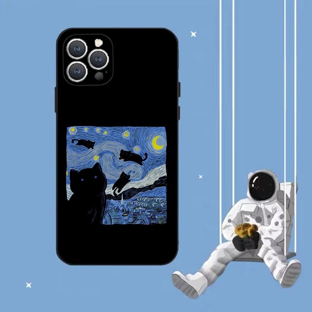 Süße Lustige Meme Katze Handyhülle Für iPhone 16,15,14,13,12,Pro,Max,11,7,8,Plus,XR,XS Max Stoßfeste Silikon Weiche Hülle
