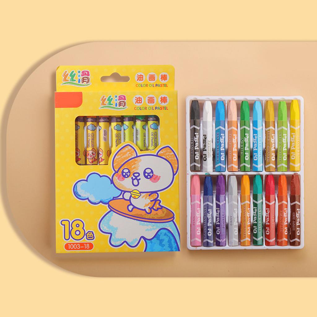 Students Crayons for Artistic Expression Easy to Hold Silky Washable Crayons