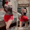 Hot sexy lingerie bed abstinence secretary hip skirt uniform pure lace see-through pajamas free suit
