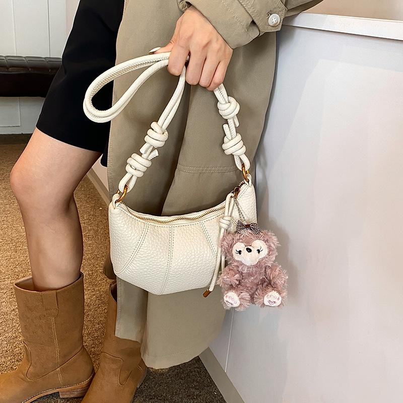 

Tooxika Новая женская сумка All-match Light Luxury Simple Сумка-круассан с пельменями через плечо one size покинуть белый