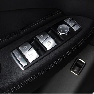 Auto-Innenfenster-Glasheber-Knopfbesatz, Pailletten-Aufkleber für Mercedes Benz CLA GLA ML GL GLE GLS ABC W204 E-Klasse W212