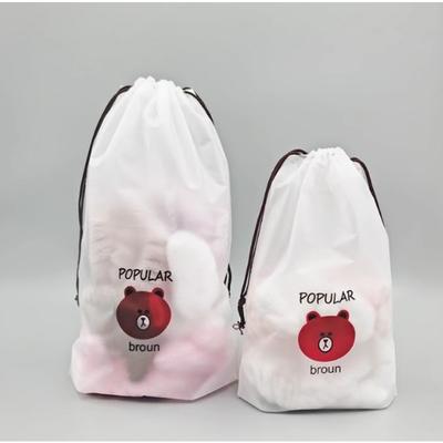 Wasserdichte Bären-Aufbewahrungstasche Staubdichte und feuchtigkeitsbeständige Kordelzugtasche Hausschuhe Verpackungsbeutel Kordelzugbeutel