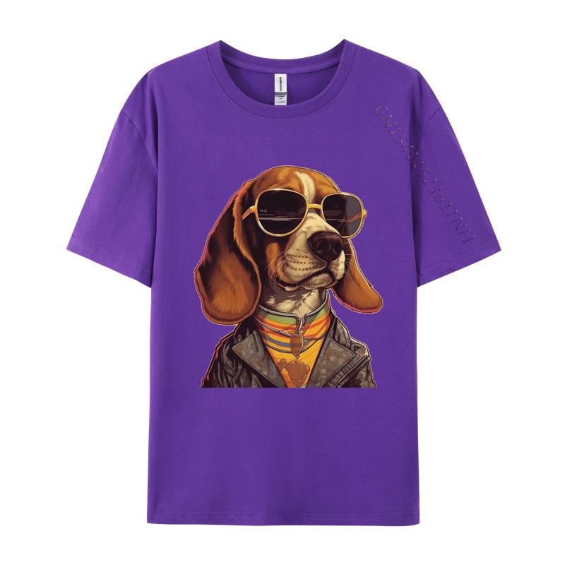Old School Beagle Tshirt Simple Style Oversize Printed Tee Shirt Mens Cotton Cute Tshirt Luxury T Shirt