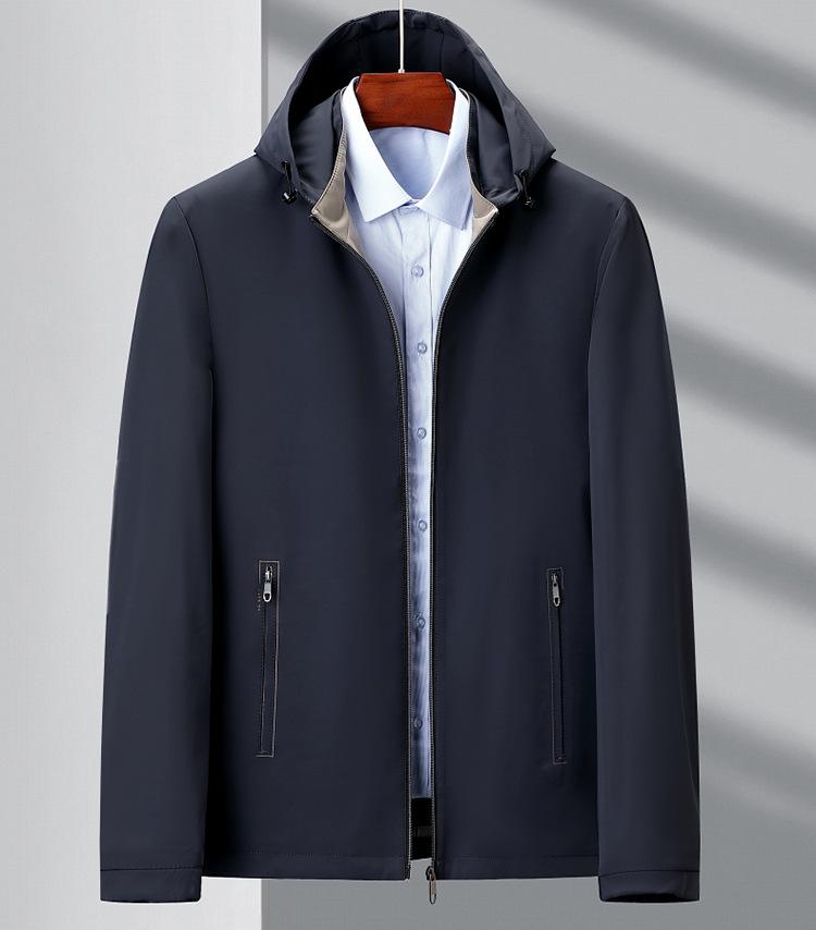 2025 Men's Fashion Hooded Jacket: Stylish and Casual Outerwear for Middle-Aged and Young Adults