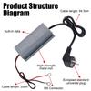 AC 220V to DC 12V 16A High-power Parking Heater Power Converter Voltage 2KW5KW8KW Universal Parking Heater EU Standard Plug