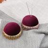 Casual DIY Craft Needle Pin Cushion Holder with Metal Bottom Sewing Pin Cushion Sewing Supplies Accessories for Home
