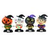 Halloween Aufzieh-Kürbis-Spielzeug Gruseliger Cartoon Hexe Schneemann Laufendes Spielzeug Kleinkinder