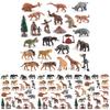 Detailed 24 Pieces Pvc Prehistoric Animals Model Set Featuring Megatherium And Sabertooth Tiger