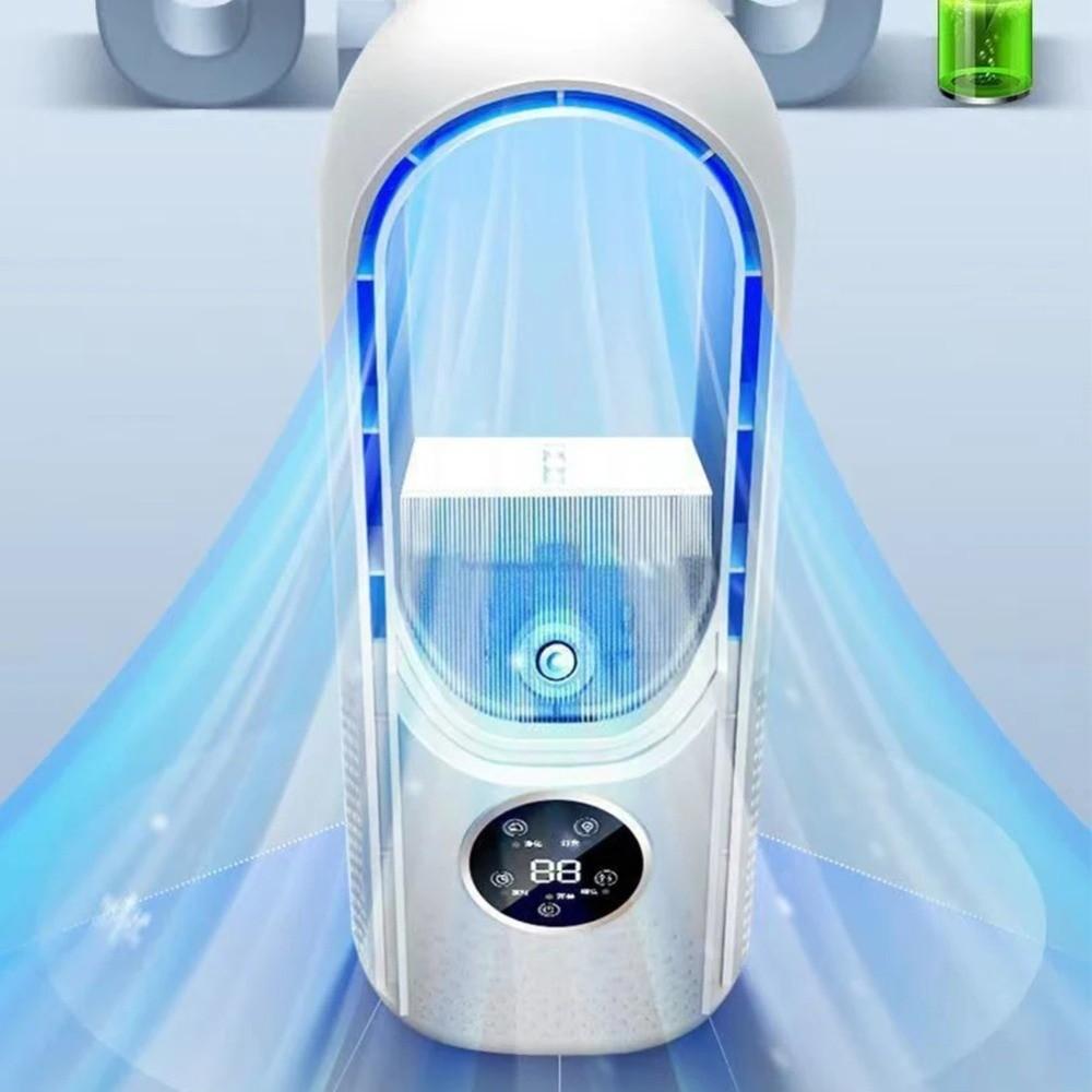 Bladeless Silent Spray Fan 6 Speed Mini Air Cooler Multifunctional Desktop Humidifying Fan Office