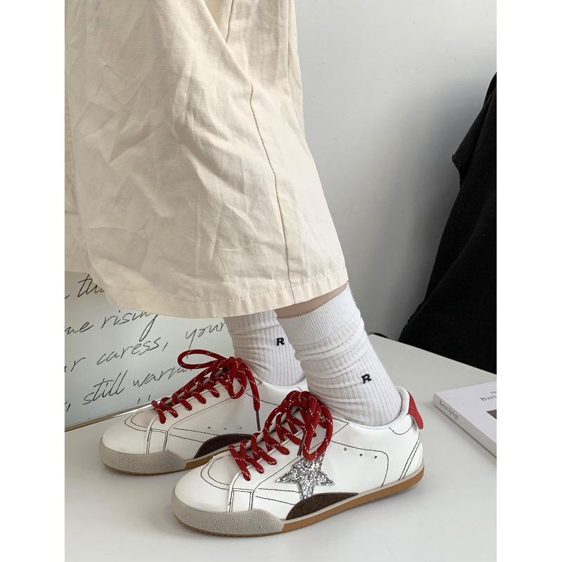 New Product Hot Sale Autumn New Versatile Soft Sole Star Sports Casual Shoes Women's Board Shoes 1088