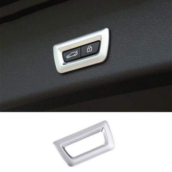 Fit For BMW 7 Series 2016-  Silver Tailgate Rear Door Button Cover Trim