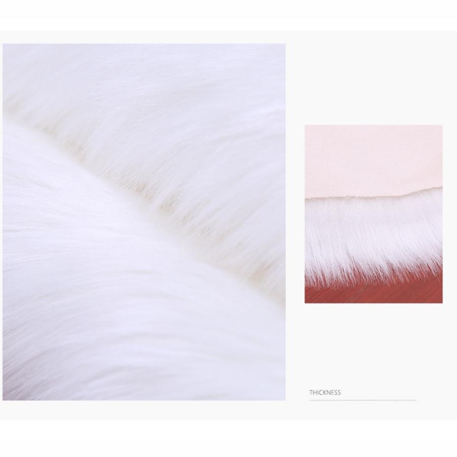 Covor din lână australiană imitație rotundă Shaggy, covor decorativ acasă, covoraș, covoraș pentru picioare