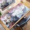 Cute Anime Girl XXL Desk Mat Genshin Impact Kamisato Ayaka Mouse Pad Gaming Keyboard Mousepad PC Accessories HD E-Sports Playpad