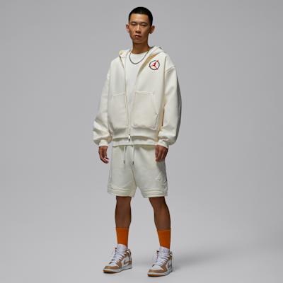 Jordan Sweatshirts Men's Ecru Hooded Moderate
