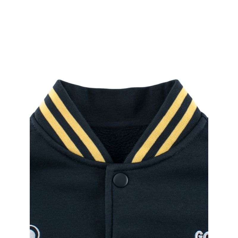 Children's Baseball Jacket for Autumn and Winter, Fleece Sweatshirt for Older Kids, Boys' Fleece-Lined Jacket, Girls' Top, Letter Cardigan